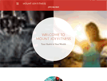 Tablet Screenshot of mountjoyfitness.com